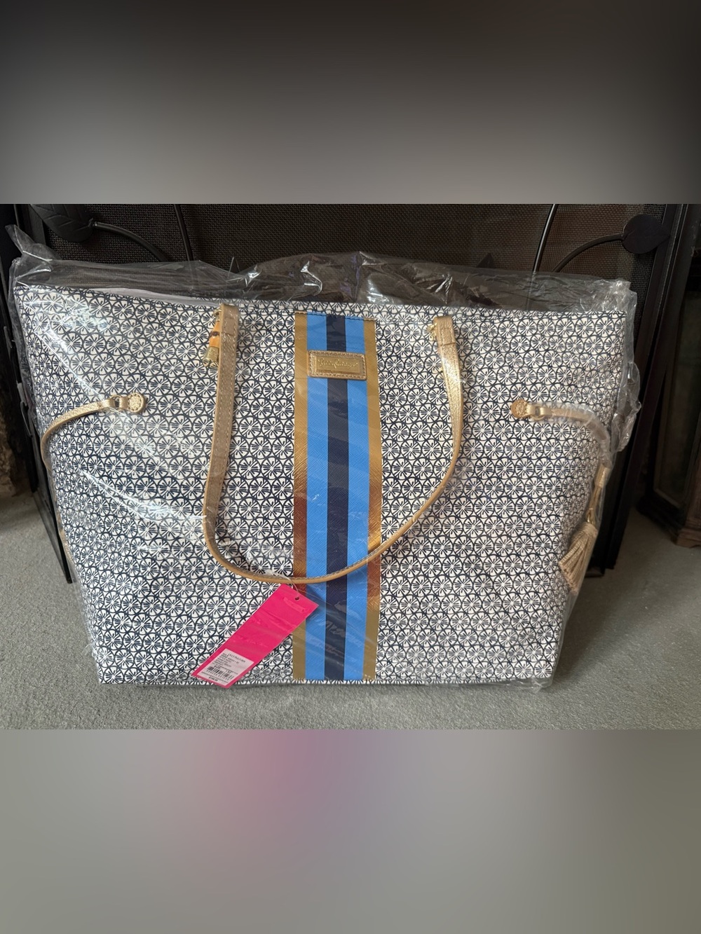 New! Lilly Pulitzer Mizner Tote - True Navy - SOLD OUT!!!